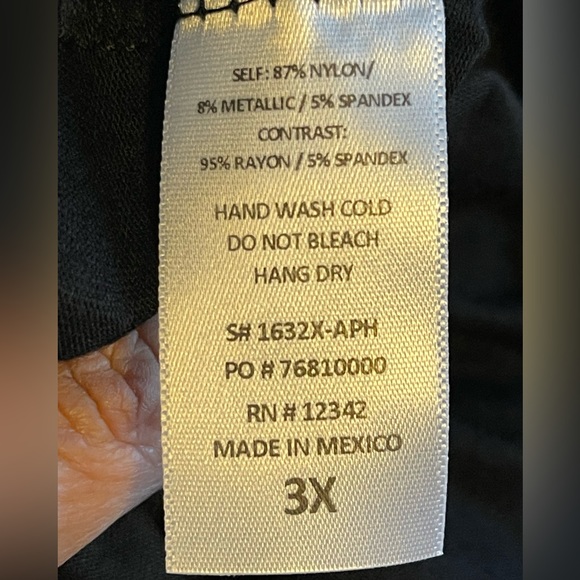 Coin 1804 Los Angeles Collection Wide Leg pants with Sequins on side 3X ❤️ - Picture 3 of 7